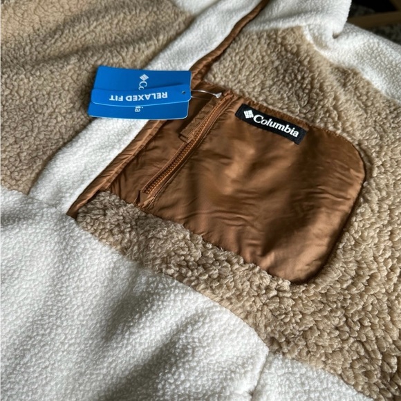 Columbia Sherpa half zip/button pullover - Picture 2 of 4